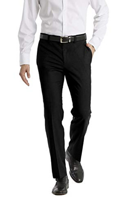 Calvin Klein Men s Modern Fit Dress Pant  Black  38W x 32L