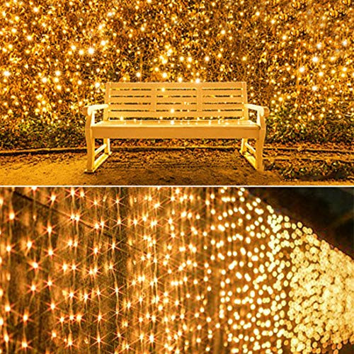 Curtain String Lights 300 LED Window Curtain String Light with Remote Control 8 Modes LED String Lights USB Powered Icicle Fairy Twinkle Lights for Wedding Halloween Christmas Thanksgiving Decor