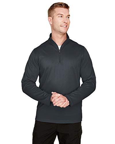 Harriton Men s Advantage Snag Protection Plus IL Quarter-Zip XL DARK CHARCOAL