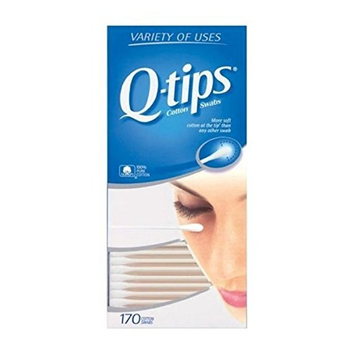 Q-tips Cotton Swabs 170 Count each -Pack of 3-