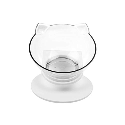 Transparent Non-Slip Cat Double Bowls with Raised Stand Pet Food Water Bowl Cats Dog Feeder Pets Supplies Transparent Non-Slip Cat Double Bowls with Raised Stand Pet Food Water Bowl Cats Dog Feeder Pets Supplies