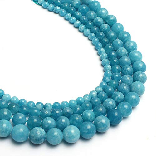 Yochus 6mm Blue Chalcedony Round Loose Beads Natural Stone Beads for Jewelry Making Yochus 6mm Blue Chalcedony Round Loose Beads Natural Stone Beads for Jewelry Making