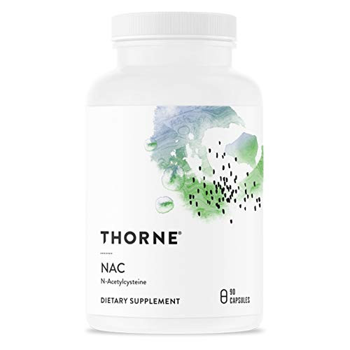 Thorne Research - NAC -Formerly Cysteplus- - N-Acetylcysteine for Liver Support  Detoxification  and Immune Function - 90 Capsules