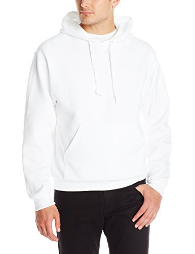 Jerzees Men s NuBlend Fleece Sweatshirts  and  Hoodies  Hoodie - White  3X-Large
