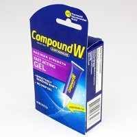 Compound W Wart Remover  Maximum Strength  Fast-Acting Gel  0.25-Ounce -Pack of 2-