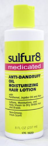 Sulfur 8 Medicated Anti-Dandruff Oil Moisturizing Hair Lotion 8 oz