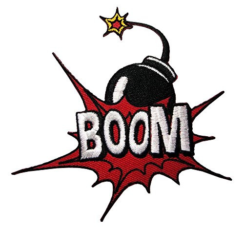 HHO BOOM Patch Embroidered DIY Patches Cute Applique Sew Iron on Kids Craft Patch for Bags Jackets Jeans Clothes HHO BOOM Patch Embroidered DIY Patches Cute Applique Sew Iron on Kids Craft Patch for Bags Jackets Jeans Clothes