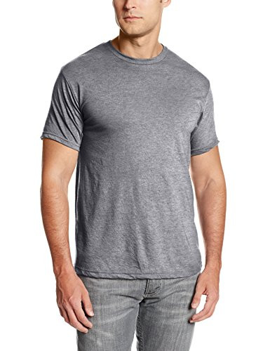 Soffe Men s Performance Short Sleeve Tee  Athletic Oxford  Small