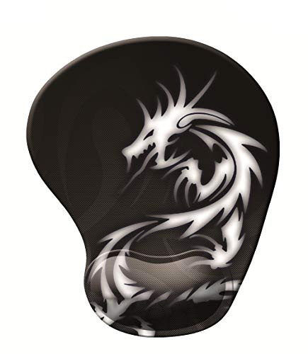 Baocool Ergonomic Mouse Pad Wrist Rest Support  Mouse Pads with Non-Slip Rubber Base Memory Foam Mousepad  Mouse Wrist Rest Pad for Laptop Computer Home Office Working Pain Relief -Dragon-