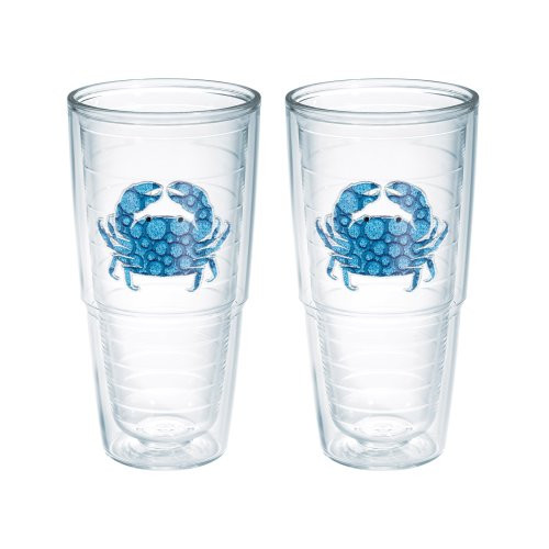 TERVIS Tumbler, 24-Ounce, "Blue Crab", 2-Pack