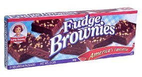 Little Debbie Snacks Fudge Brownies  12-Count Box -Pack of 6-