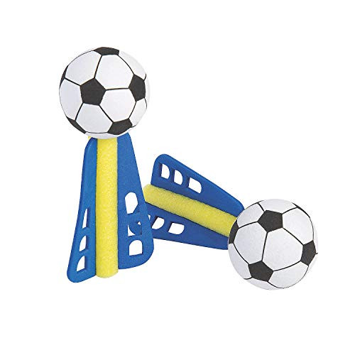 Mini Foam Soccer Missile - 2 Dozen - Sporty Party Favors and Toys - 24 Pieces