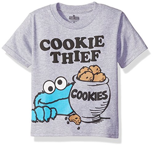 Sesame Street Little Boys Toddler Short Sleeve T-Shirt Gray 5T Sesame Street Little Boys Toddler Short Sleeve T-Shirt Gray 5T