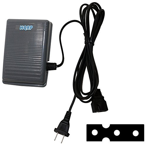 HQRP Foot Controller Compatible with Singer 14U32A 14U34 14U34B 14U344B 14U354B 14U44 14U44B 14U46B 14U52A 14U53A 14sh654 Sewing Machine Pedal Power Cord  Plus  HQRP Coaster