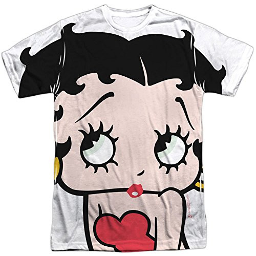 Betty Boop Big Boop Head Officially Licensed Sublimation Adult T Shirt Betty Boop Big Boop Head Officially Licensed Sublimation Adult T Shirt