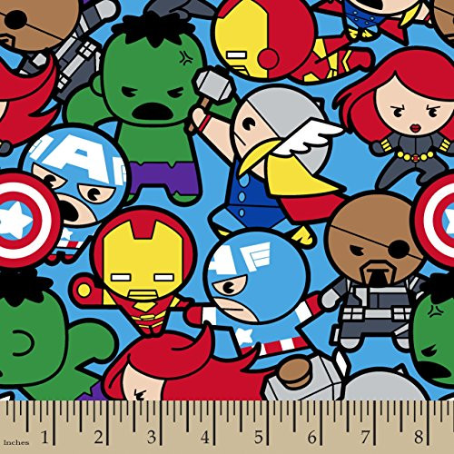 Springs Creative - Fabric 60589-A62331 Marvel Kawaii All in The Pack  Multi
