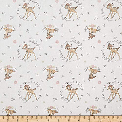 Bambi Framed in Cream Disney by Springs Creative 43 inches Wide 100 percent  Cotton Fabric