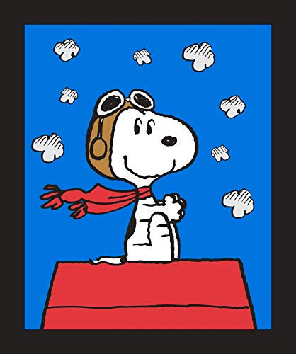 Springs Creative Snoopy Red Baron Panel Cotton Fabric 36 X 44