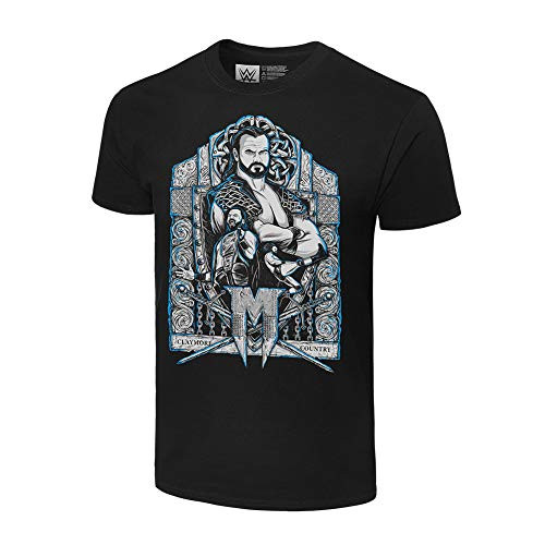 WWE Authentic Wear Drew McIntyre Claymore Country Portrait T-Shirt Black 3XL
