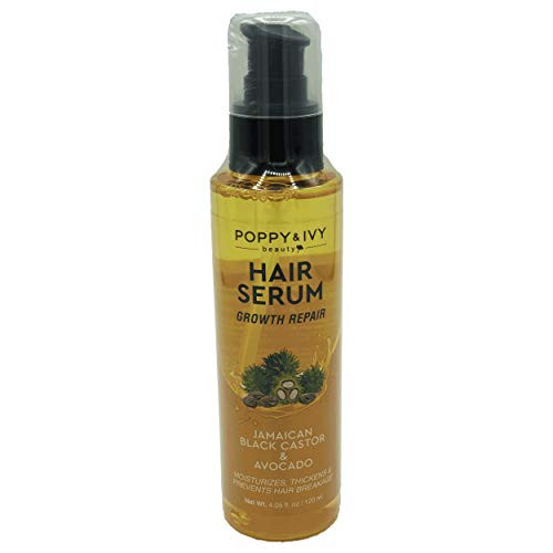 Absolute Poppy  and  Ivy Beauty Hair Serum 4.05 Fl oz -JAMAICAN BLACK CASTOR  and  AVOCADO -GROWTH REPAIR--