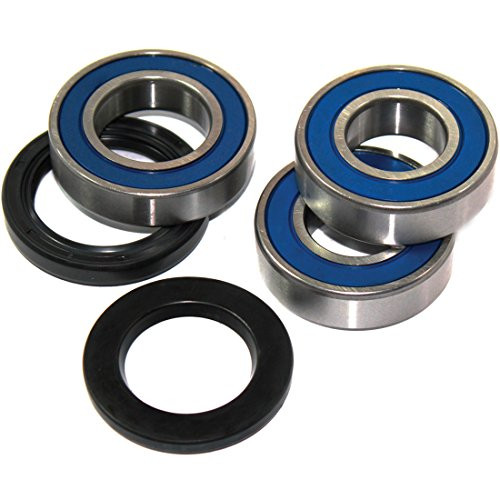 Caltric Rear Wheel Ball Bearings  and  Seals Kit Compatible with Kawasaki Zx-6R Ninja Zx636 Zx-636 2003-2004