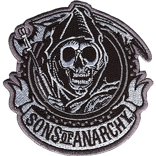 Sons Of Anarchy Men s SOA Circle Embroidered Patch Black