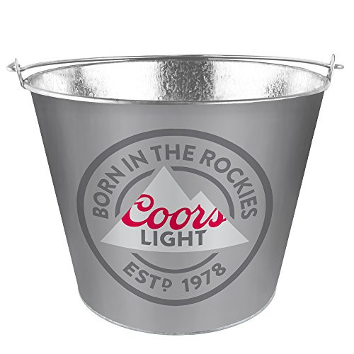 Boelter Brands Coors Light Metal Bucket  5 Quarts  Black