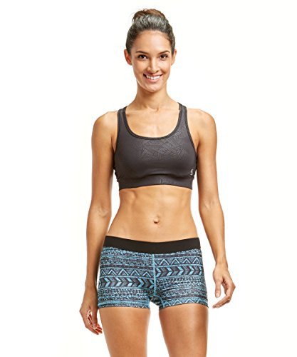 Soffe Women s Dri Short  Aztec Stripe Surf  Large