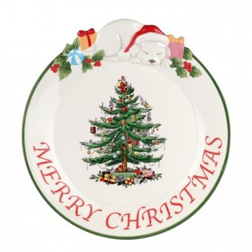 Spode Christmas Tree Puppy Platter