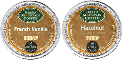 Green Mountain FRENCH VANILLA DECAF & HAZELNUT DECAF Flavored Variety Pack 48 K-Cups for Keurig Brewers Green Mountain FRENCH VANILLA DECAF & HAZELNUT DECAF Flavored Variety Pack 48 K-Cups for Keurig Brewers