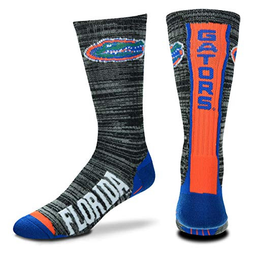 For Bare Feet NCAA Mens Team Vortex RMC Crew Socks-Medium and Large Sizes-Florida Gators-Large -10-13- For Bare Feet NCAA Mens Team Vortex RMC Crew Socks-Medium and Large Sizes-Florida Gators-Large -10-13-