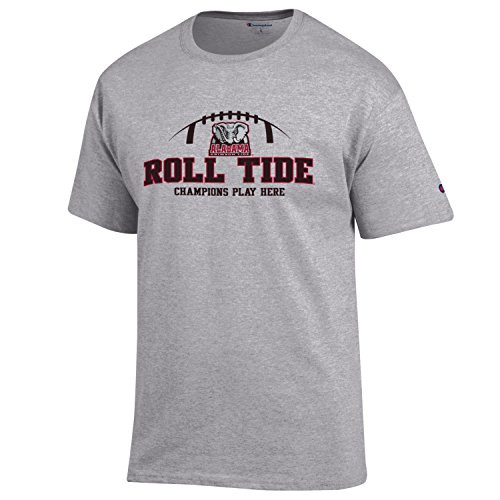 Alabama Crimson Tide Roll Tide Football NCAA T Shirt Grey XL