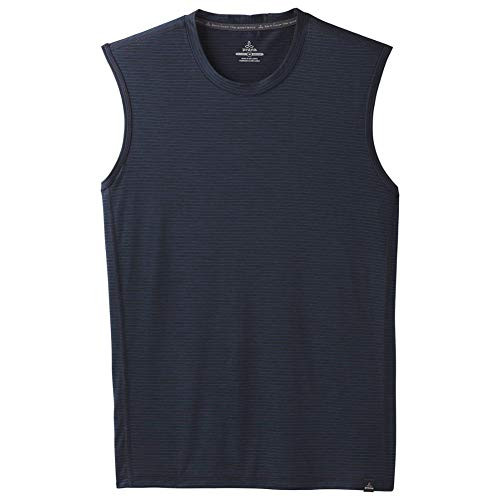 prAna Men s Hardesty Tank  Black Stripe  Medium