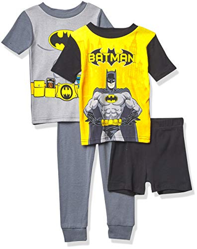 DC Comics Boys  Batman 4-Piece Cotton Pajama Set  NO Fear  4T