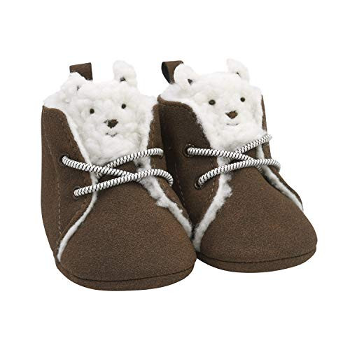 Carter s Baby Boy Soft Sole Brown Bear Boot  0-3 Months Crib Shoe  9 Months-12 Infant