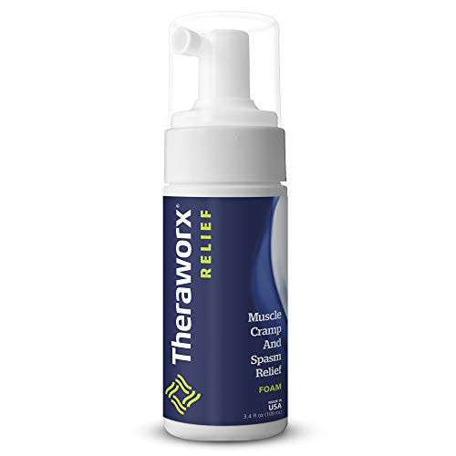 Theraworx Relief Fast-Acting Foam for Leg  and  Foot Cramps and Muscle Soreness  3.4oz Travel Size