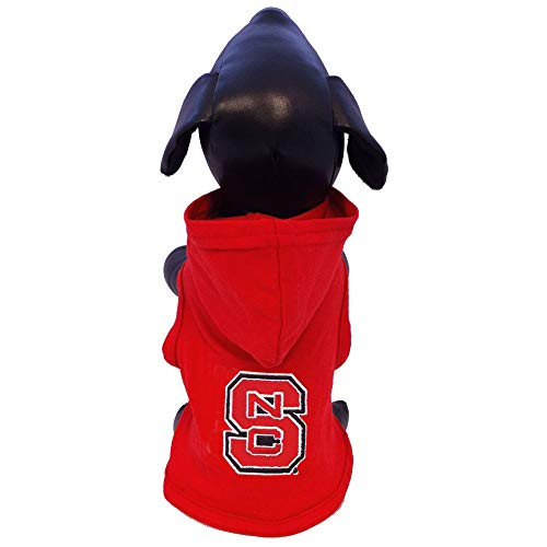 NCAA North Carolina State Wolfpack Collegiate Cotton Lycra Hooded Dog Shirt -Team Color  Medium-