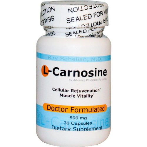 Advance Physician Formulas L-Carnosine  500 mg  30 Vegetable Capsules