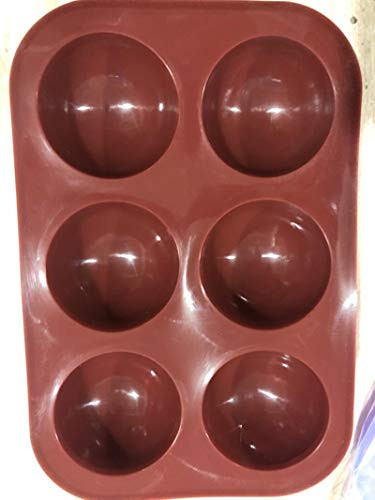 3 PCS Semi Sphere Silicone Chocolate Mold with 6-Cavity  Baking Mold for Making Hot Chocolate Bomb  Cake  Jelly  Dome Mousse Easy to Use