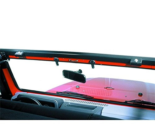 Bestop 51238-01 Black Header Windshield Channel for 1997-2006 Wrangler TJ Bestop 51238-01 Black Header Windshield Channel for 1997-2006 Wrangler TJ