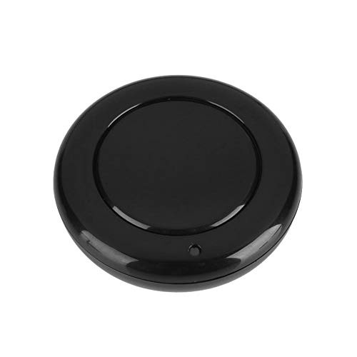 nobrand 433MHz RF EV1527 Wireless Remote Control Round Transmitter 1 Button Regulate Wall Mounted Black