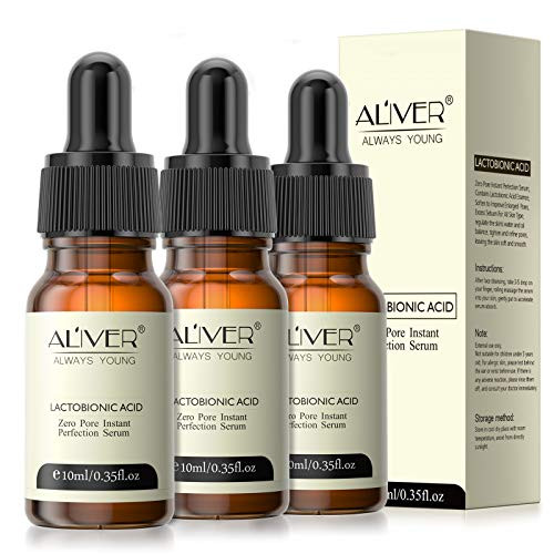 3PCS Zero Pore Instant Perfection Face Serum  Poreless Skin Tightening Anti Aging Serum  Pore Skin Care Serum Essential Oil  Facial Essence to Improve Enlarged Pores - for All Skin Types-10ml- 3PCS Zero Pore Instant Perfection Face Serum  Poreless Skin Tightening Anti Aging Serum  Pore Skin Care Serum Essential Oil  Facial Essence to Improve Enlarged Pores - for All Skin Types-10ml-