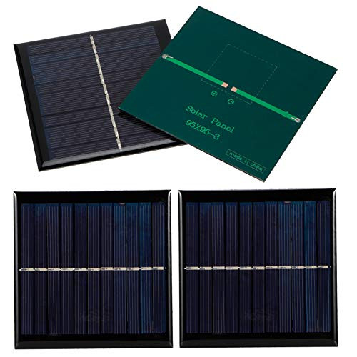 YUANJS Solar Panels 4pcs 1W 5.5V Micro Solar Panels High Conversion Rate Solar Cell Module 95 x 95mm
