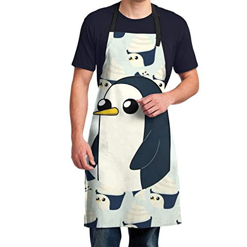 KZEMATLI Pinguins Waterproof Oxford Cloth -Polyester- Apron?Chemical Resistant -Adjustable -Best for Dishwashing  Cooking? Lab Work