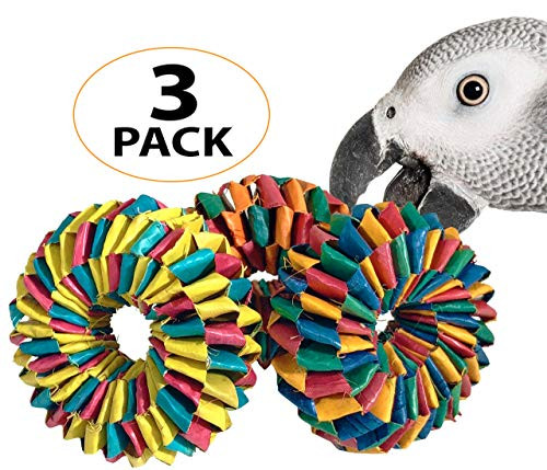 Bonka Bird Toys 03343 Pk3 Tire Foot Talon Bird Toys