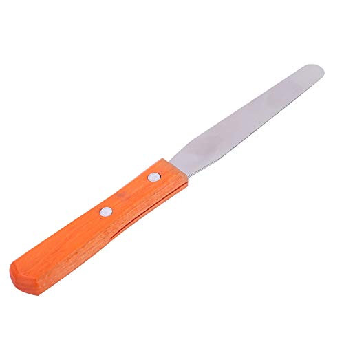MAVIS LAVEN Metal Straight Stainless Waxing Spatula Wax Applicator Spatula Wooden Handle Craft Stick for Body Hair Removal MAVIS LAVEN Metal Straight Stainless Waxing Spatula Wax Applicator Spatula Wooden Handle Craft Stick for Body Hair Removal