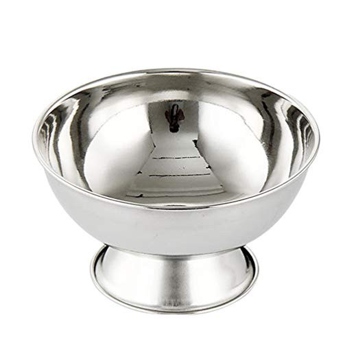 Minkissy Stainless Steel Shaving Bowl Shaving Foam Cup Shaving Soap Bowl Alloy Shaving Bowl for Salon Men Barber Home