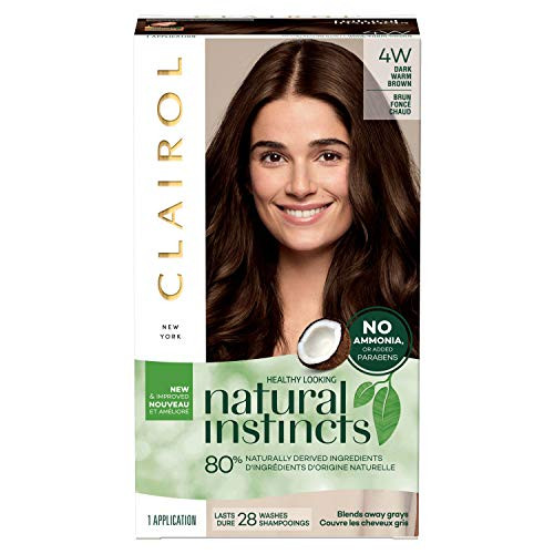 Clairol Natural Instincts Semi-Permanent  4W Dark Warm Brown  Roasted Chestnut  1 Count