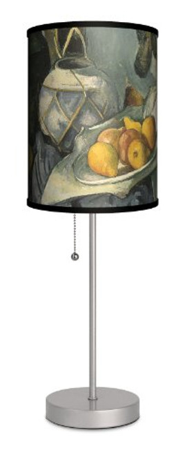 Art - Paul Cezanne "Still Life with a Ginger Jar and Eggplants" Sport Silver Lamp