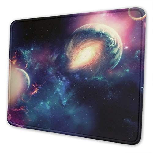 Mouse Pad Galaxy Moon Mousepad Non-Slip Rubber Gaming Mouse Pad Rectangle Mouse Pads for Computers Laptop